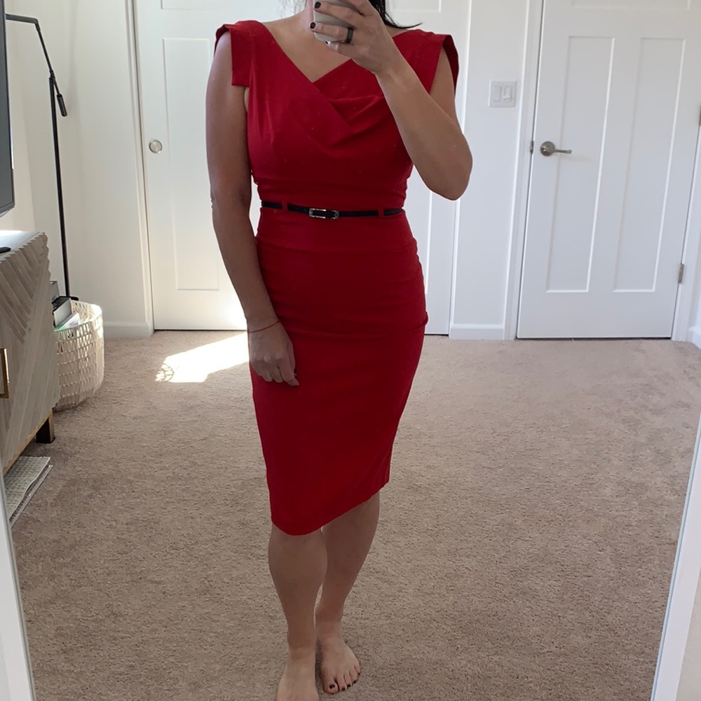 Black Halo red dress size 6